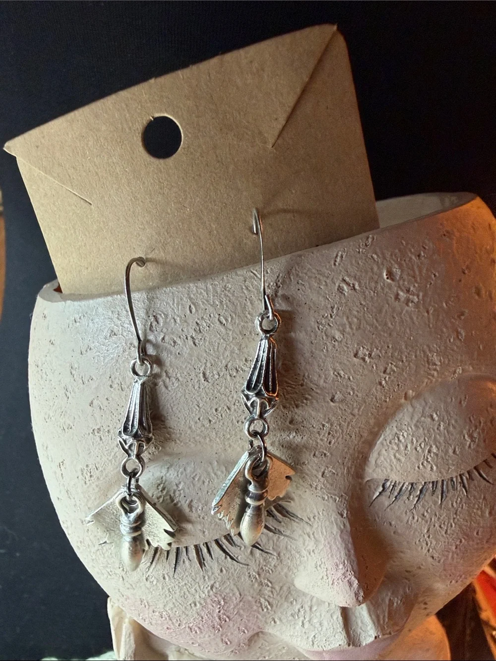 Sterling-Tone Silver Dangle Leaf Earrings - Women Jewelry